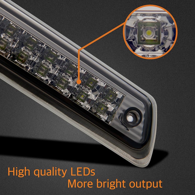 Cxdar Third 3rd Brake Light, LED High Mount Stop Light for 2009-2014 Ford F150, 10-14 Lincoln Mark LT, Rear Center Cab Roof Tail Cargo Lamp, DOES NOT FIT SVT Raptor & Models with Hill Descent Control - Image 3